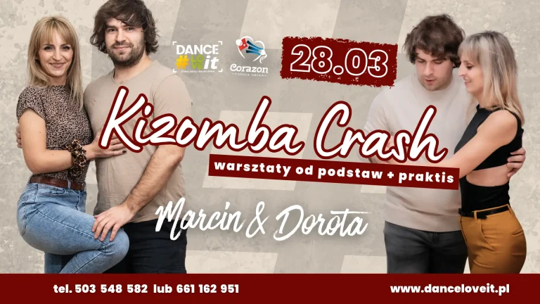 Kizomba Crash 28 marca - zapraszamy każdego!